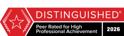 Martindale-Hubbell | Distinguished | Peer Rated for High Professional Achievement | 2026